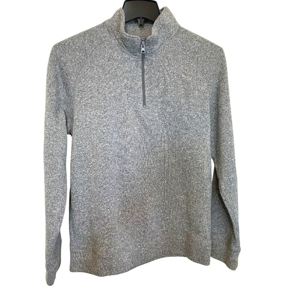 Old Navy Gray Quarter Zip Pullover Sweater Fleece Knit M Gorpcore Grandpacore
